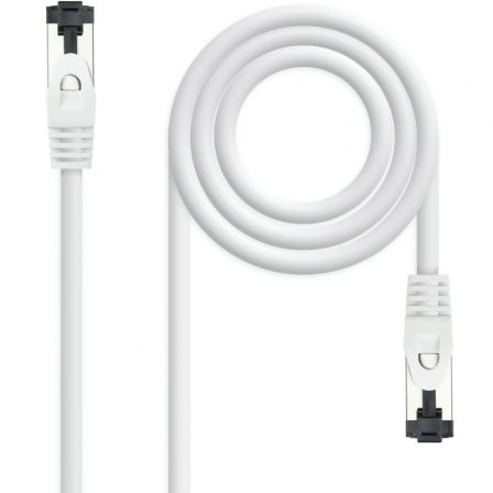 CABLE DE RED LATIGUILLO SSTP CAT8.1 AWG26 0.25 M BLANCO NANOCABLE CABLE DE RED LATIGUILLO SSTP CAT8.1 AWG26 0.25 M BLANCO NANOCABLE